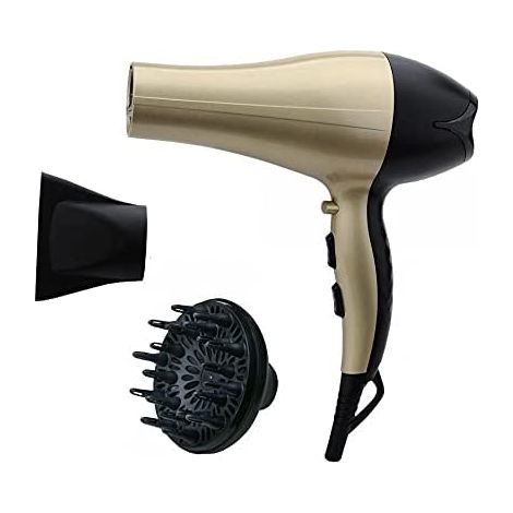 Haartrockner mit Ionendiffusor 1900-2300w 9x22,5x28cm edm