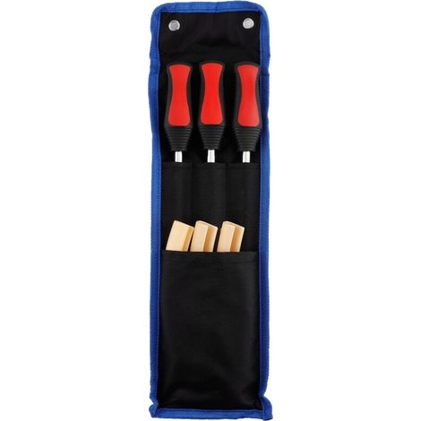 Lot d’Outil Levier de Pneu 3 Cuillères et 3Pcs Protecteurs de Jante pour Auto Moto Vélo Voiture Pneu Changer EnlOutil Pneumatique Ensemble de 6 Pièces (1/5)