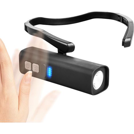 Lampe frontale avec détecteur de mouvement rechargeable, étanche et lumineuse pour alpinisme, escalade, cyclisme, marche, pêche, randonnée, camping