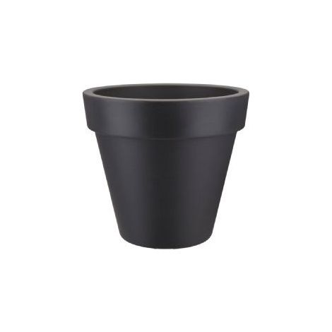 Elho Pure Round 60 - Noir - Ø 59 x H 54 cm - intérieurextérieur - 100% recyclé