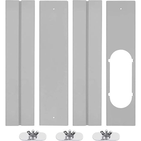 Déflecteur réglable pour climatiseur mobile, plaque d'étanchéité de fenêtre en PVC, plaque encastrée dans le cadre de fenêtre, accessoires de ventilation pour climatiseur (1/5)