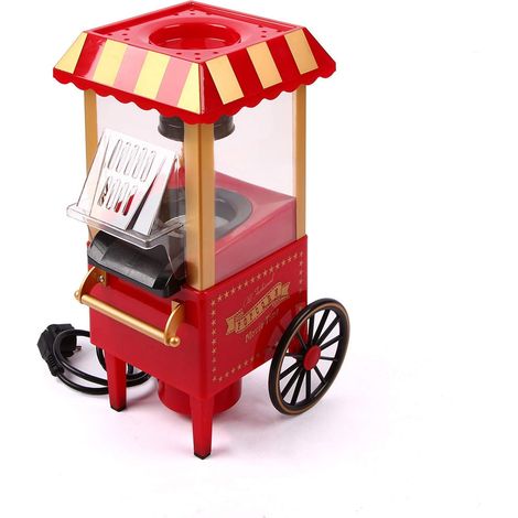 Machine À Pop-Corn À Air Chaud, Machine À Pop-Corn Électrique Domestique 3 Minutes De Pop Rapide DIY Votre Propre Goût Sain Et sans Huile pour Home Movie, Regarder La Télévision (1/5)