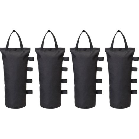 Lot de 4 Poids de Gazebo pour Tonnelle et Pavillon, Sac de Lestage Sable pour Jambes, Tentes Pare-Soleil, Parasol (1/5)