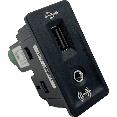 Adaptador multimedia, conectividad USB y AUX, fácil instalación, solo compatible con CarPlay. (1/2)