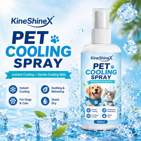 KineShineX Pet Cooling Spray, suitable for cats and dogs, provides instant cooling, soothing, and refreshing relief from heatstroke. (1/5)