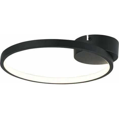 Plafoniera LED moderna nera Ring Ragi Reality 8W 4000K