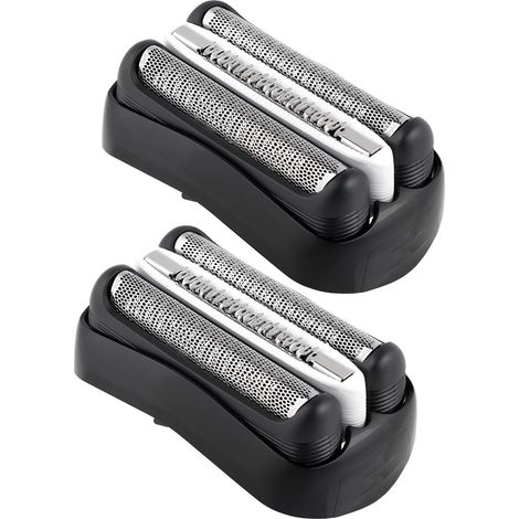 Lot de 2 têtes de rasoir électrique 32B Series 3 Foil compatibles avec les têtes de rasoir Braun S3 3040s 3010s 3000s 3050cc 3080s 390cc (1/5)