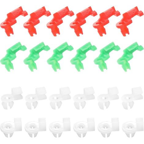 24PCS Clip de Retenue du Levier de Serrure de Porte de Voiture,Clips de Fixation Voiture, Clip de Serrure de Porte de Voiture,Convient pour une Tige de 2,0 à 3,5 mm et un Trou de 5,5 à 6,5 mm (1/5)