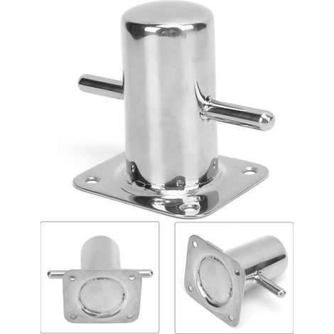 Taquet d'amarrage simple en acier inoxydable 316, robuste, 90 mm