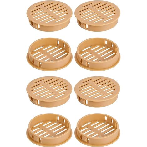 8 Pièces Grilles d’Aération Rondes 50 mm Cuisine Bain (1/5)