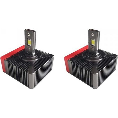 2 Pezzi Lampade LED D5S D5R 35W 12V 7000lm 6000K Plug Play Più Luminoso dello Xenon Originale