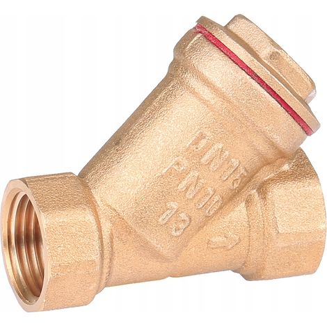 Filtro per acqua inclinato in ottone AQUER da 6/4"