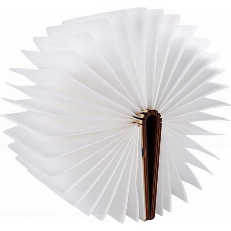 Tangxi Lampe de Livre LED Pliante en Bois, Forme Papier (1/5)