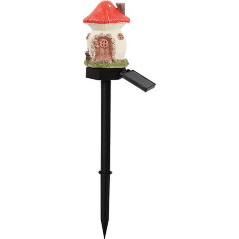 Irovami Lampe solaire LED rouge – étanche, allumage auto, jardin/terrasse (1/5)