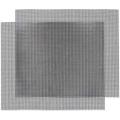 QORVA-Grill barbecue, réutilisable, tapis de cuisson découpable, grille antiadhésive, 2 pièces (4236cm) (1/4)