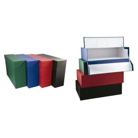Mariola 1675NE Cartulina A4 Cubierto Caja de Transferencia con Tela Geltex, Negro