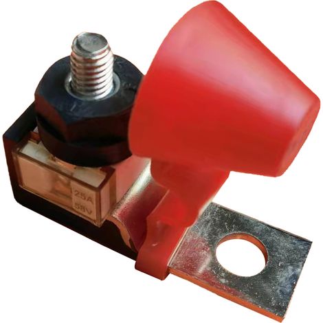 Kit de bornes porte-fusible 58V 100A, goujons M8 5/16 pouces, étanche IP66, avec protection contre l'inflammation, adapté aux applications marines. (1/5)