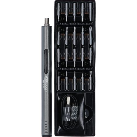 KS TOOLS  Destornillador de  precisión USB  a batería  - 500.7195 (1/4)