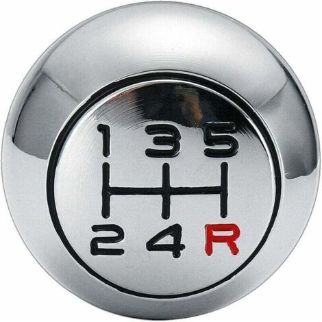 Pommeau de levier de vitesse en aluminium à 5 vitesses, pommeau de levier de vitesse rouge R, changement de vitesse de voiture, adapté pour 106/ 206 /207/ 207 /301/306 307 406/ 508//605/807 /2008/3008 (1/3)
