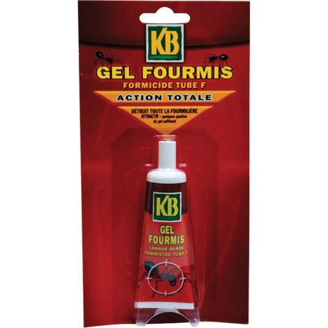 Anti fourmis tube gel 20g rouge – Insecticide biologique – Certifié traitement plante – Pour plantes d'intérieur et d'extérieur – KB