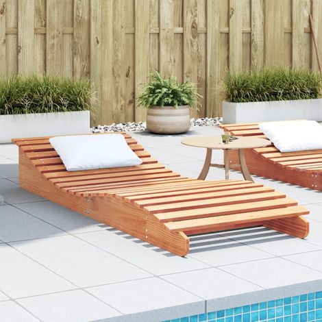 Teenpull – Sonnenliege Wachsbraun 205x80x31,5 cm Massivholz Kiefer (1/5)