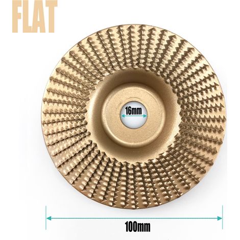 16 mm de diamètre intérieur en or Disque à meuler pour meuleuse d'angle, disque à meuler plat, disque à meuler biseauté, meule, outil de bricolage pour le travail du bois (1/5)