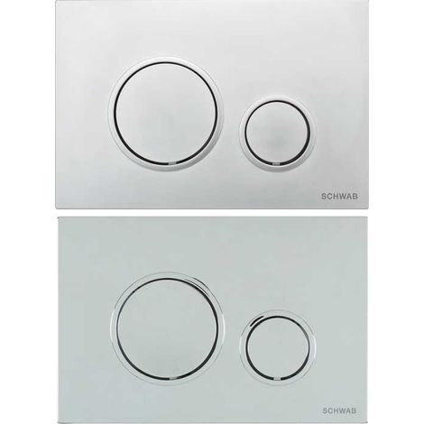 Plaque de commande pour citerne Schwab, modèle Vela, chrome poli