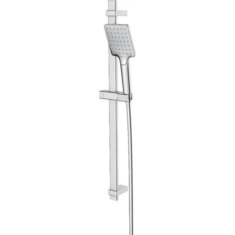 Ensemble de Douche 3 Jets avec Barre ALTERNA Domino Chromé - 7246280 (1/3)