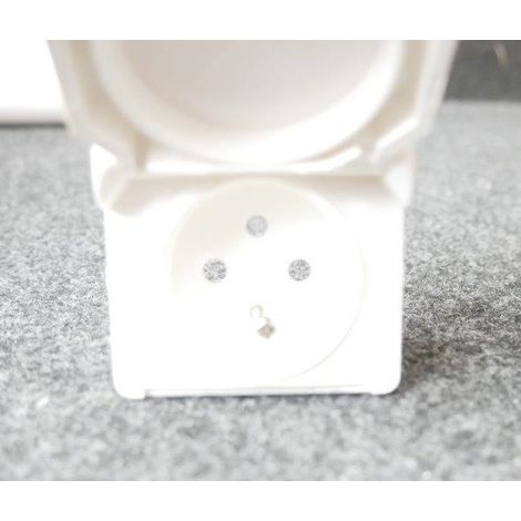 Legrand 086541 Enjoliveur Prise 2P, 2P+T - blanc - Sagane Plexo (1/2)