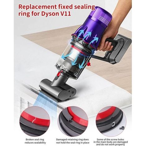 Joint D'étanchéité - 11,5 Cm - Pour Boîte À Poussière Aspirateur - Compatible Dyson V11 SV14 SV15 - 1 Pièce (1/4)