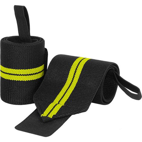 Bandes de poignet pour haltérophilie avec support de poignet et boucle de pouce robuste - Bande pour haltérophilie.. (1/5)