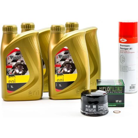 Kit Entretien Vidange pour BMW K 1200 S de 2004 à 2008 - ENI I-RIDE RACING 5w40 4L