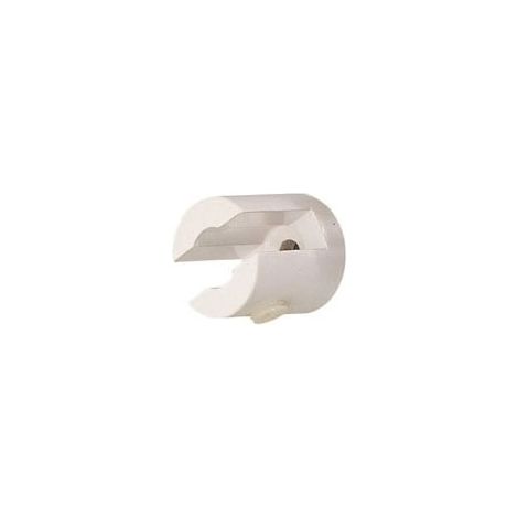 Pince tablette rond - Profondeur : 23 mm - Diamètre : 18 mm - Décor : Chromé - Pour verre d'épaisseur : 6 mm - ITAR (1/3)