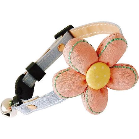 Collar ajustable con flores para mascotas con cascabel. Elegante collar para mascotas. (1/5)