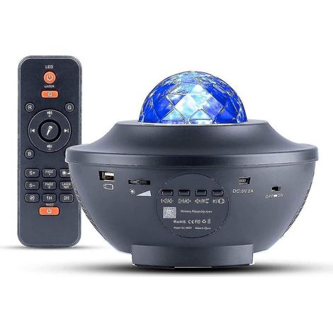Projecteur d'étoiles - Veilleuse étoilée pour chambre - Musique Bluetooth avec télécommande pour enfants (1/5)