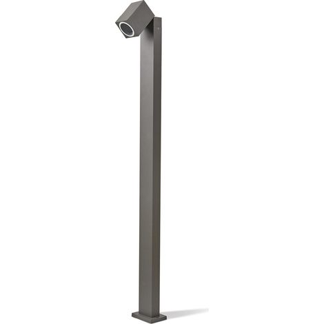 Borne de jardin rectangulaire réglable 100 cm grise 1 GU10 10 W IP44 QUAZAR 15S Kobi (1/5)