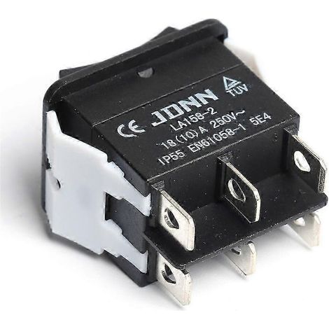 Interruttore di controllo elettrico impermeabile a doppio ripristino JDNN LA158-2 da 10 A 250 V. (1/4)