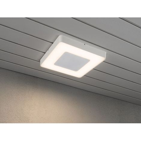 LED Außenwandleuchte / Deckenleuchte CARRARA eckig inkl. Fernbedienung, 25W (1/5)