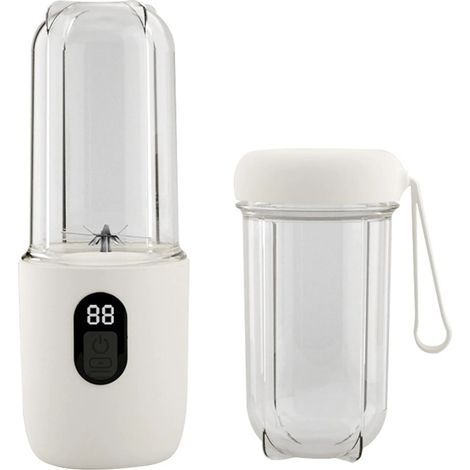Licuadora con pantalla digital, carga USB, mini batidora eléctrica, 16 cuchillas (1/5)