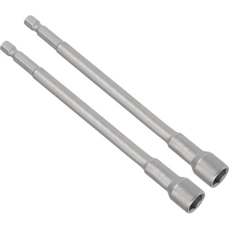 Magnetische Steckschlüssel-Bits, 10-mm-Stecknuss, 1/4-Zoll-Sechskantschaft, langer Steckschlüssel aus CR-V-Stahl – (für die Reparatur von Autoteilen), 2 Stück (1/5)