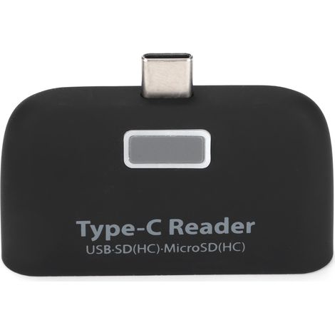 Lecteur de cartes 4 en 1 Type-C avec lecteur de cartes USB 2.0 OTG pour téléphones et tablettes Android (1/5)