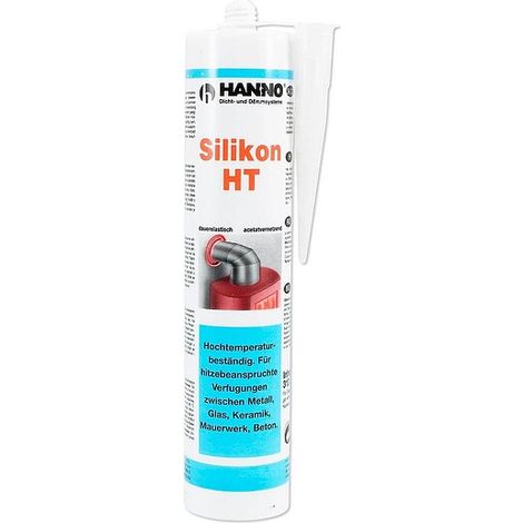 HANNO Hochtemperatur-Silikon HT - bis 280°C - acetatvernetzend - Kartusche 300 ml - Farbe rotbraun