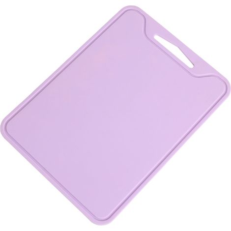 Planche à découper en silicone, planche à découper antidérapante pour le petit-déjeuner, 29,6 x 21,8 cm, planche à découper de cuisine, convient aux fruits, viandes et pain (violet). (1/5)