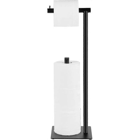 Porte-rouleau de papier toilette noir 2024, support de rangement pour rouleau de papier toilette, cadeau idéal pour la famille Linzero