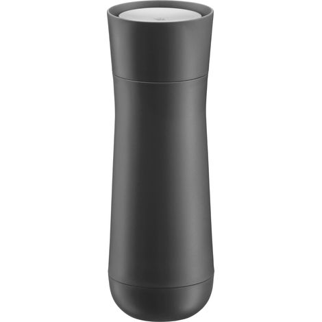 WMF Impulse - Tazza termica 350 ml, con chiusura automatica, apertura a 360°, mantiene le bevande calde/fredde, colore: grigio scuro (1/5)