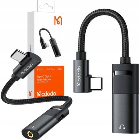 Adattatore Mcdodo da USB TYPE C a AUX + da USB-C a cuffie con funzione di ricarica (1/5)