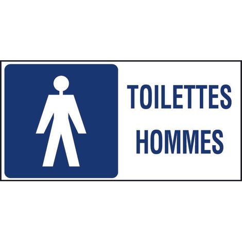 Panneau Toilettes Hommes - Rigide 960x480mm - 4000176
