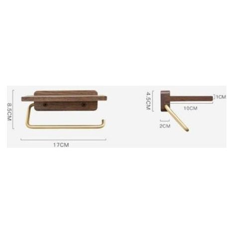 Toilettenpapierhalter, Wandhalterung ohne Bohren, Toilettenpapierbox, Handy-Toilettenpapierhalter, Holzständer (1/5)