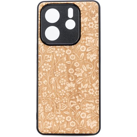 Bewood Holzhülle für Xiaomi Redmi Note 14 5G WILD FLOWERS ANIEGRE (1/2)