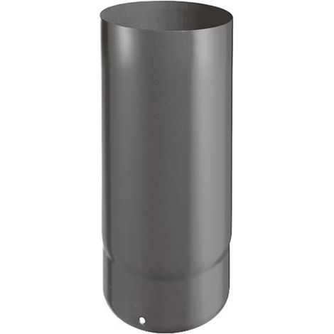 Gerades Element - Höhe 250 mm - 0,7 mm Emaille - Mattschwarz - Ø125 JONCOUX